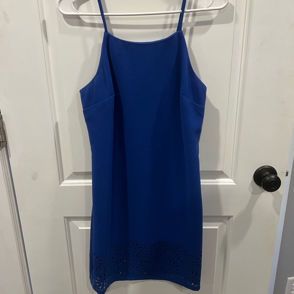 Banana Republic Blue Laser Cut Dress